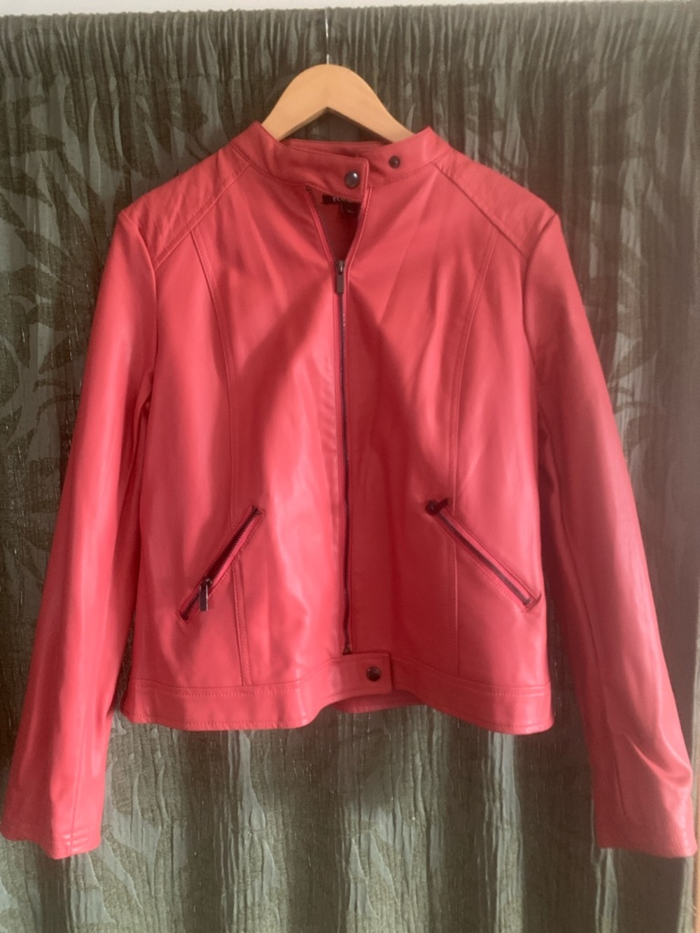 Roz & Ali Red Women's Moto Jacket